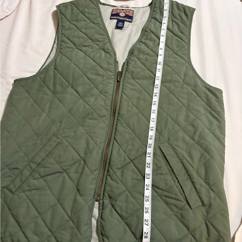 Duluth trading company Green Quilted men’s large tall  Vest